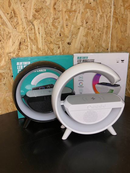 Розумний світильник/Нічник з бездротовою зарядкою для телефону/Bluetooth-колонка | Зображення 6