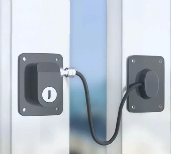 Замок безпеки для дітей та вікон Чорний