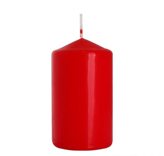 Свічка столова циліндр Bispol AURA Candles sw60/100-030 Червоний | Зображення 2