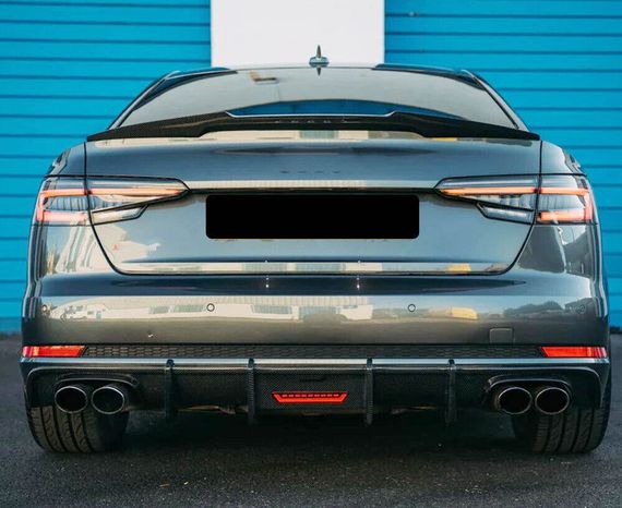 Дифузор заднього бампера V1 (для S-Line 2016-2020, Карбон) для Ауди A5 рр | Зображення 6