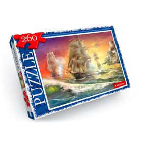 Пазлы детские "Морские баталии" C260-12-04, 260 элементов