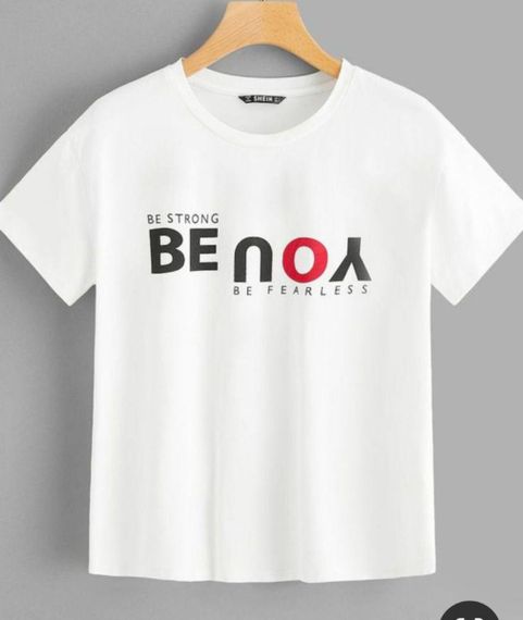 Футболка женская с принтом повседневная S Белая