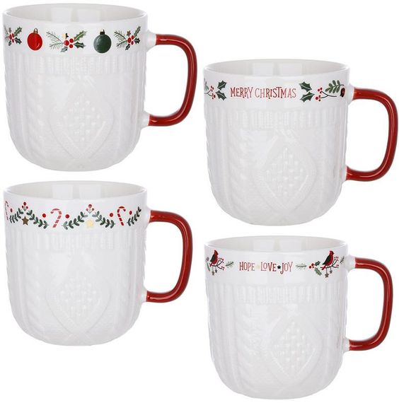 Кружка різдвяна порцелянова "Happy Holidays" 345мл | Зображення 1