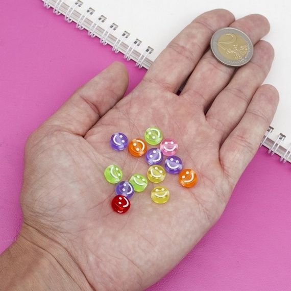 Декоративні намистинки для творчості Смайлики Будинок Бусин УТ100028626 в упаковці 70 шт | Зображення 4