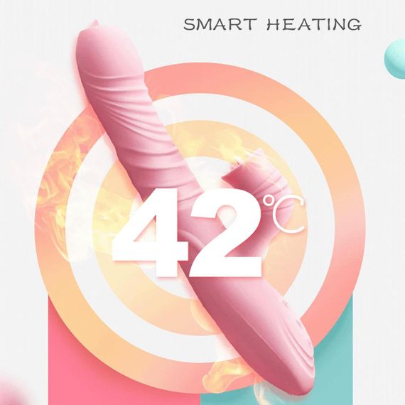 Вібратор для подвійної стимуляції Fanny Pink Sex Aura | Зображення 5