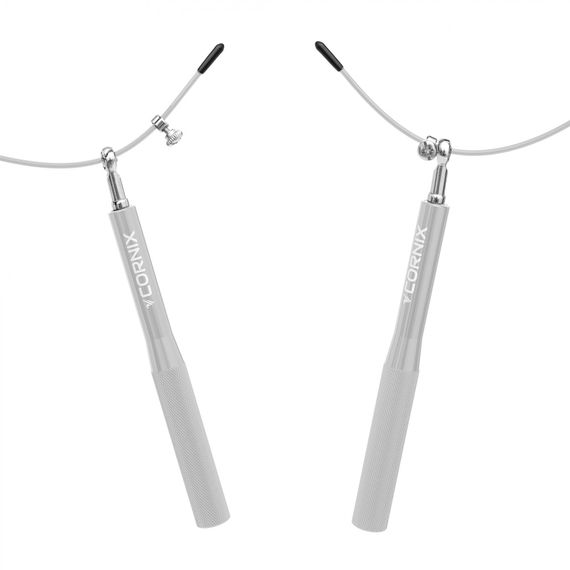 Скакалка швидкісна для кросфіту Cornix Speed Rope XR-0151 Silver | Зображення 1