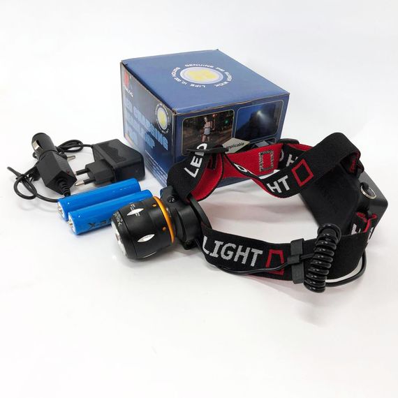 Налобний ліхтар bailong Bailong, Ліхтар на лоб потужний Налобний для риболовлі кемпінгу LM-27 | Зображення 3