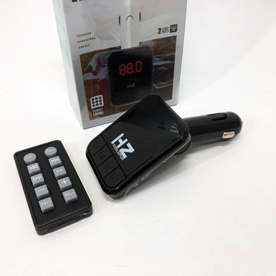 Автомобільний FM трансмітер Bluetooth HZ H6-12-24V модулятор із microSD, USB, Hands Free + Пульт | Зображення 6
