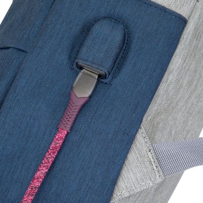Рюкзак для ноутбука RivaCase 15.6&quot; 7562 Anti-theft, water-repellent, Grey / Dark Blue (7562Grey/DarkBlue) | Зображення 3