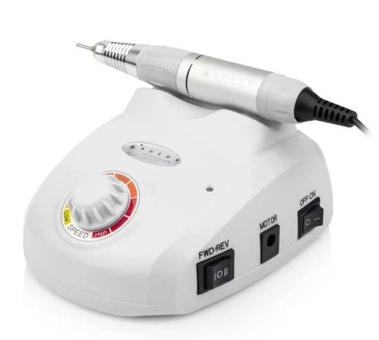 Фрезер для маникюра Nail Drill Pro ZS-603 65 Вт 45000 оборотов с педалью и насадками Белый | Зображення 11