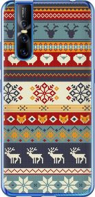 Чехол на Vivo V15 pro Рождественский орнамент "3303u-1763-17620"