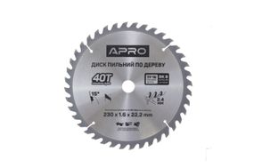 Диск пильный Apro - 230 x 22,2 мм x 40T (830199)