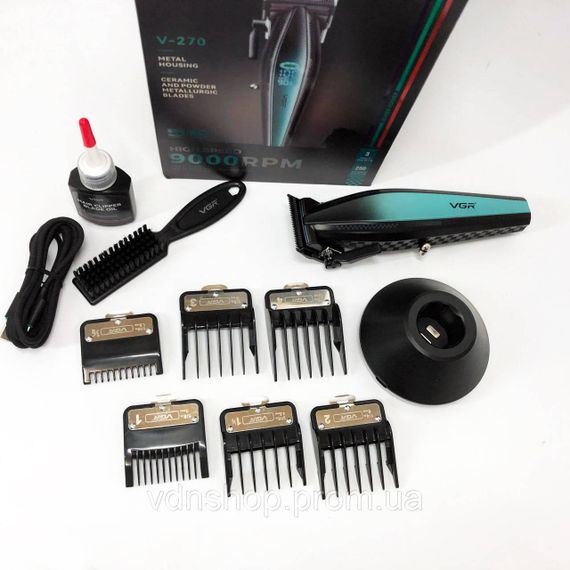 Перезаряджається набір для стрижки волосся VGR, Машинка для стрижки волосся з професійними ножами RF-94 | Зображення 2