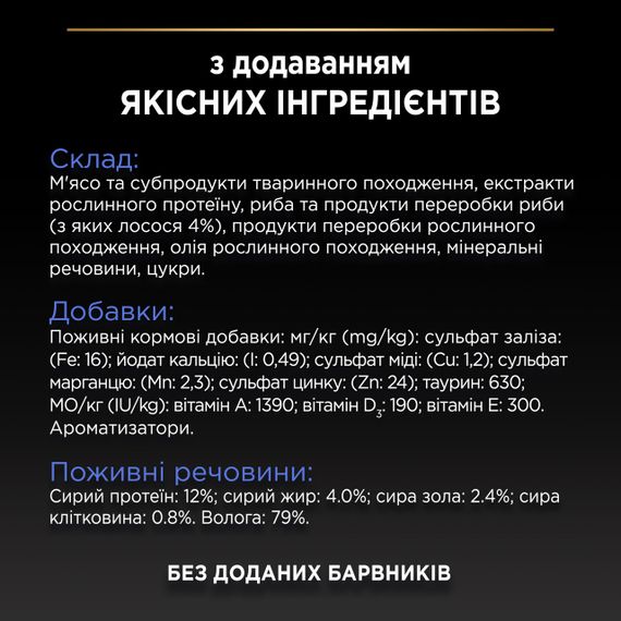 Влажный корм для котов с лососем Purina Pro Plan Indoor 85 гр | Зображення 6