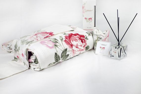 Постельное белье Istanbul 220×240 Jardin parfum с дифузором и пледом, Mint | Зображення 5
