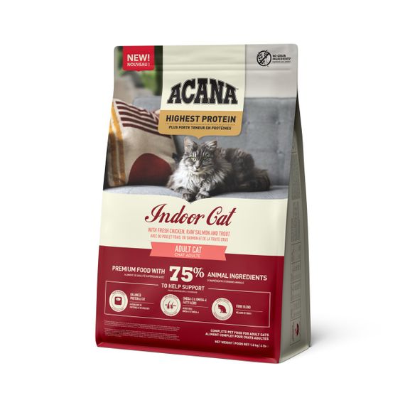 Сухой корм с курицей и рыбой для домашних котов Acana Highest Protein Indoor Cat, 1.8 кг