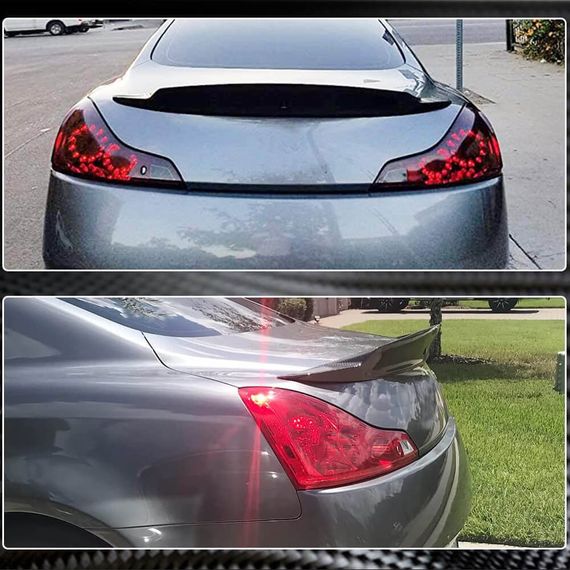 Спойлер (для G37 Coupe, Карбон) для Infiniti G25/G35/37 (V36/CV36) 2006-2015 рр | Зображення 4