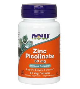 Микроэлемент Цинк NOW Foods Zinc Picolinate 50 mg 60 Caps