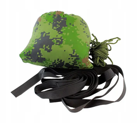 Гамак тактичний із москітною сіткою, кріпленнями K&M 200 кг піксель