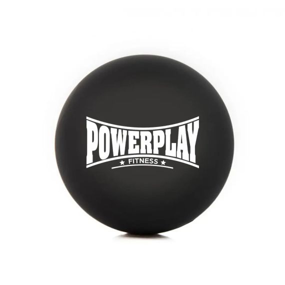 Масажний силіконовий м'яч PowerPlay PP-4354 Silicone Lacrosse Ball (6.3см.) Чорний