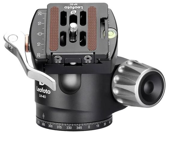 Головка штативна Leofoto LH-40LR+NP-50 шарова с затискачем ARCA. Шар: 40 мм | Зображення 3