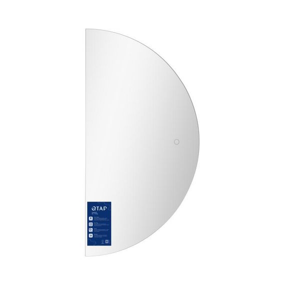 Дзеркало Qtap Taurus HR1200 з LED-підсвічуванням Touch, з антизапотіванням, з димером, рег. темп. кольору (3000-6500K) QTTAUHR1200 | Зображення 2