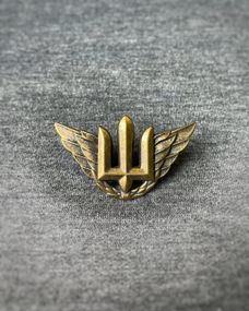 Беретный знак военно-воздушных сил Украины/ Кокарда военно-воздушных сил металл