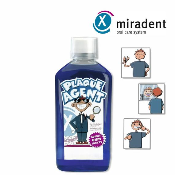 Рідина для виявлення зубного нальоту у дітей Miradent Plaque Agent (500мл) | Зображення 1