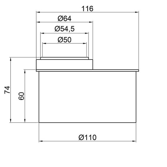 Редукція каналізаційна TA Sewage 110х50 коротка 5012101 | Зображення 1