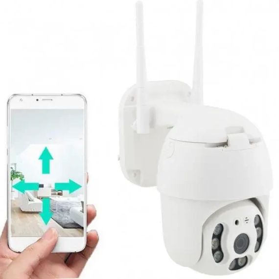 ОЧЕНКА! Поворотна вулична IP-камера відеоспостереження PTZ Wi-Fi xm 2mp (Плохе паковання 3042) | Зображення 8