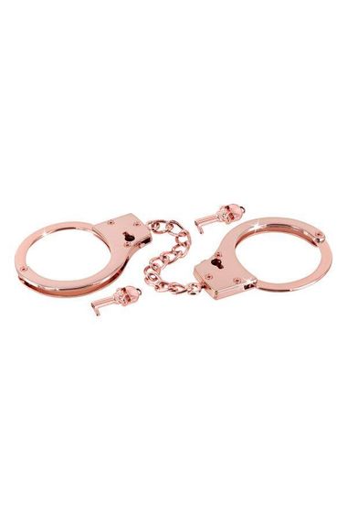 Наручники Fetish Tentation Premium Chick wrist cuffs in rose-gold metal Sex Aura | Зображення 2