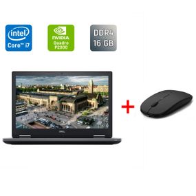Мобільна робоча станція Б-клас Dell Precision 7530 / 15.6" (3840x2160) IPS / Intel Core i7-8850H (6 (12) ядра по 2.6 - 4.3 GHz) / 16 GB DDR4 / 256 GB SSD / nVidia Quadro P2000, 4 GB GDDR5, 128-bit / HDMI / WebCam б/в + Поддарунок Бездротова миша / USB