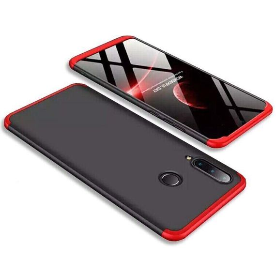 Чохол GKK 360 градусів для Huawei P40 lite E колір Чорно-Червоний | Зображення 1