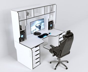 Геймерский стол ZEUS Viking-3S 160х85 белый