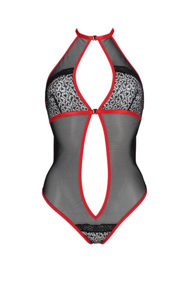 Боді Passion SATARA BODY Чорно-червоний S/M | Зображення 2