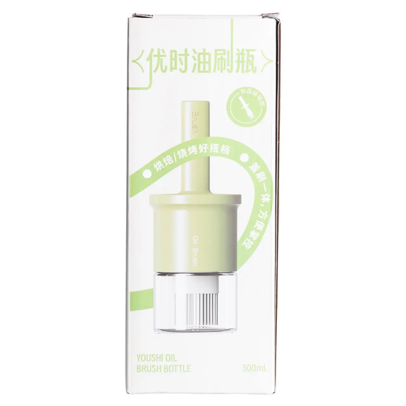 Баночка для олії з пензликом 300 мл диспенсер з пензликом для оливкової, соняшникової олії Білий HP-34-11W | Зображення 6