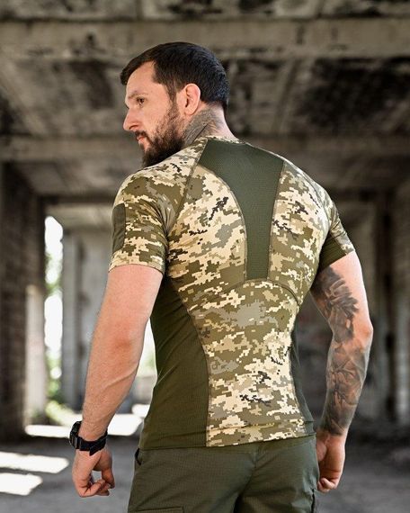 Компресійна потоотвідна футболка elit force SSO піксель ОЛ7259 | Зображення 2