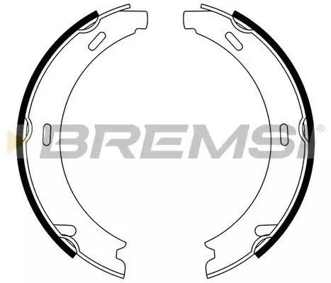 Колодки ручного гальма W140/C140 91-98, S210 96-3, Bremsi (GF0303) | Зображення 2