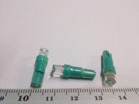 Лампа світлодіод б/ц 12V W1,2W T5 LED зелена
