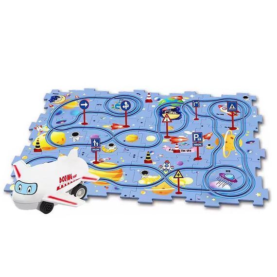 Розвиваюча іграшка-пазл SHT 1103D Space Travel (25pcs) Blue