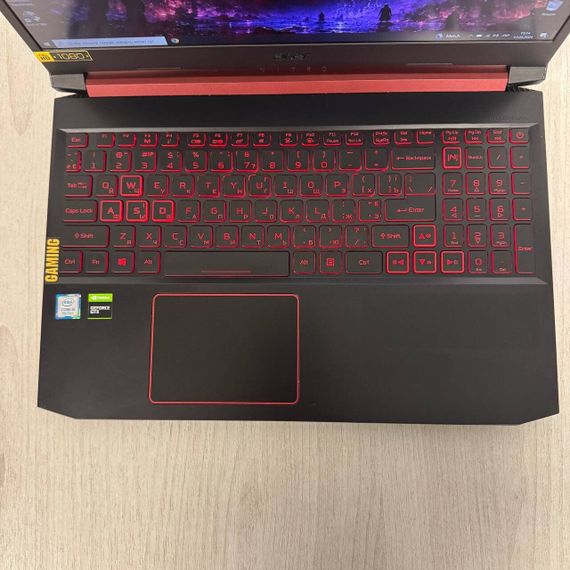 Ігровий ноутбук Б-клас Acer Nitro 5 AN515-52 / 15.6" (1920x1080) IPS / Intel Core i5-9300H (4 (8) ядра по 2.4 - 4.1 GHz) / 8 GB DDR4 / 256 GB SSD / nVidia GeForce GTX 1650, 4 GB GDDR5, 128-bit / WebCam б/в | Зображення 2