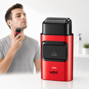 Шейвер VGR V-307 аккумуляторный / Триммер для лица / Мужская электробритва с USB