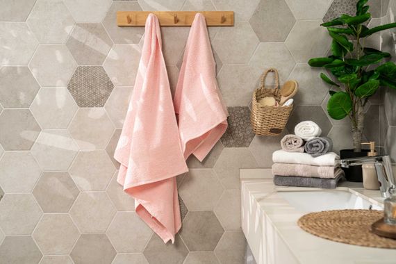 Рушник махровий Ardesto Air, 50х90см, 100% бавовна, рожевий (ART2150SC) | Зображення 1