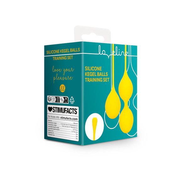 Набір вагінальних кульок - Loveline Silicone Kegel Balls Training Set Carambola Sex Aura | Зображення 6