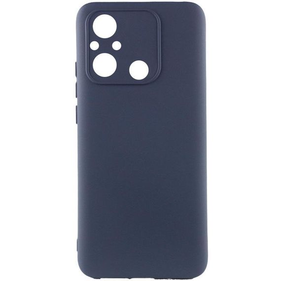 Чехол TPU GETMAN Liquid Silk Full Camera для Xiaomi Redmi 12C Синий / Midnight Blue