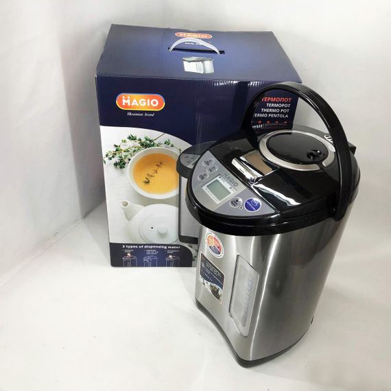 Термо-пот для дома и офиса Magio MG-968, Диспенсер горячей воды, Чайники-термосы TZ-386 термопоты | Зображення 4