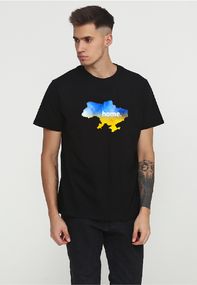 Футболка чоловіча чорна з принтом "Home", M