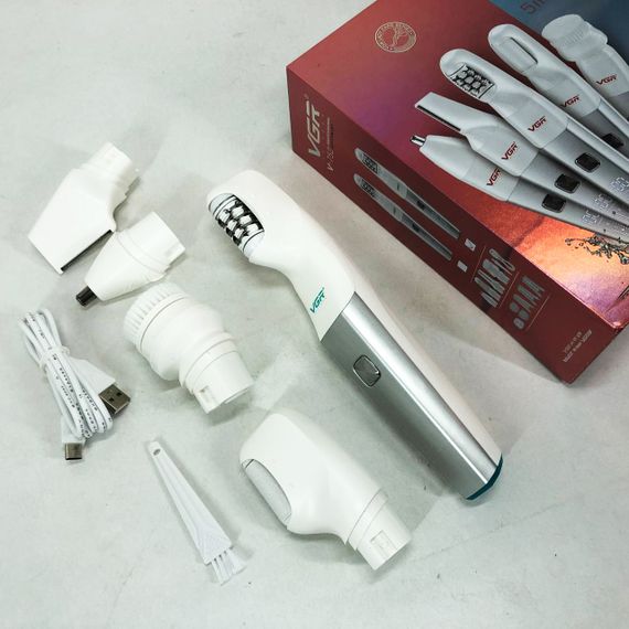 Епілятор VGR 5 в 1 V-752, 5 насадок. Колір: зелений | Зображення 1