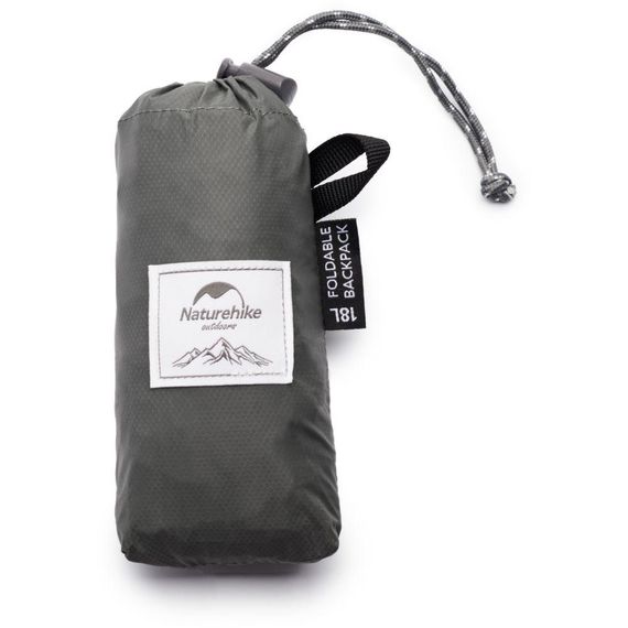 Рюкзак компактний надлегкий Naturehike Ultralight NH17A012-B, 18 л, сірий | Зображення 2