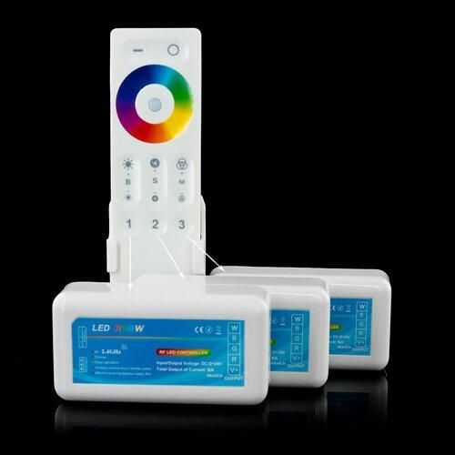 Пульт д/у OEM C-REM-2.4g-Touch-3 zone для контроллера RGBW, белый | Зображення 3